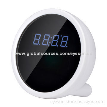 Wi-Fi P2P Hidden Camera Clock with H.264 and Motion Detector Function, Supports Android/iOS/PC